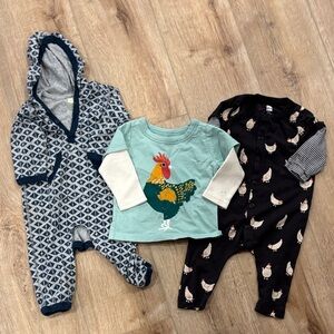 Tea Collection Kids Matching Set - Blue, Green, Black